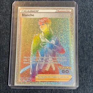 Pokemon Trading Card Game - Blanche Trainer Supporter Holographic Card